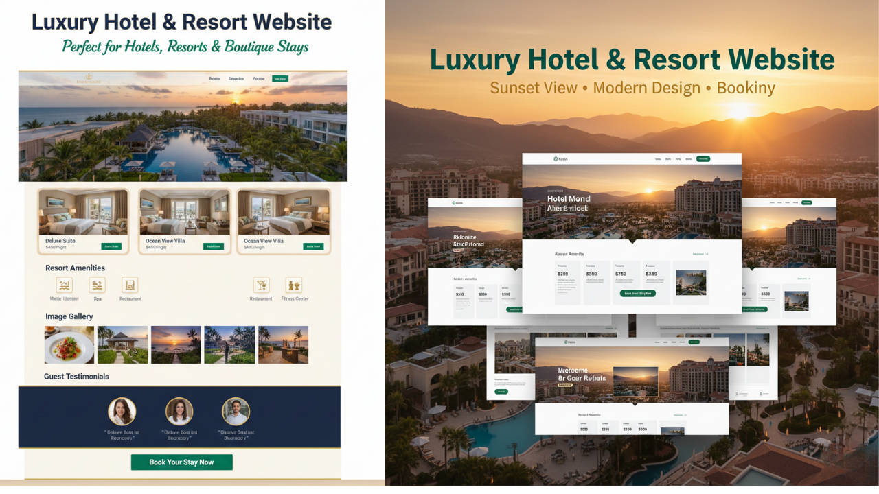 Hotel & Resort Booking Website And digital Solution